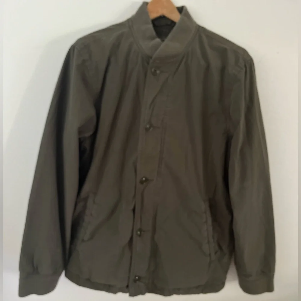 Abercrombie and Fitch Lined Bomber Style Jacket Men’s Size Small Green
